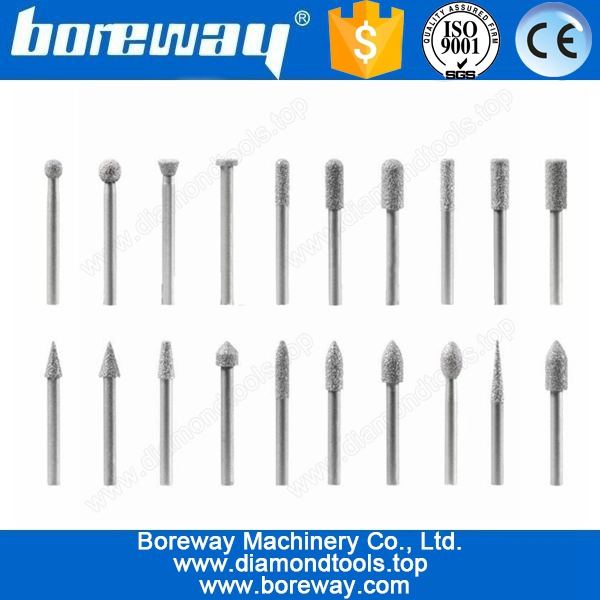 石のための花崗岩、彫刻ビットを粉砕するための真空ろう付け彫刻ビット