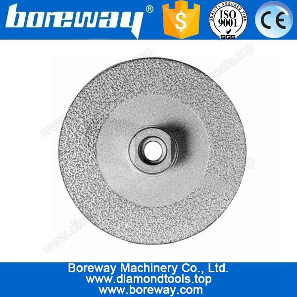 Vuoto brasato tazza piatto mola per la pietra, il diamante vuoto brasato a tazza