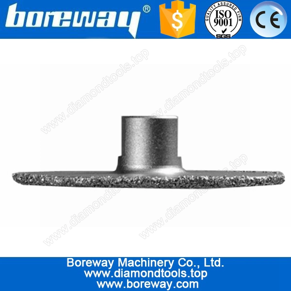 Vuoto brasato tazza piatto mola per la pietra, il diamante vuoto brasato a tazza