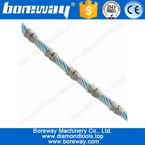 Vacuum filo brasato sega per il taglio di pietra, diamante vuoto brasato filo sega