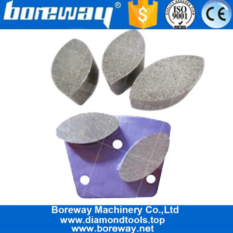 グラインダー床面用HTC台形パッドのコンクリート溶接用湿式乾式楕円形シャープセグメント