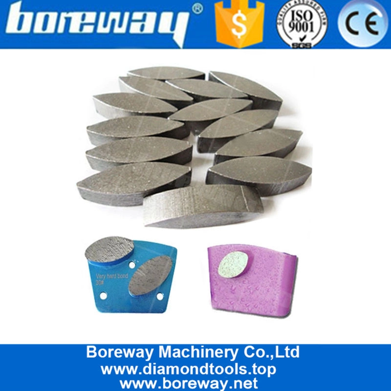 グラインダー床面用HTC台形パッドのコンクリート溶接用湿式乾式楕円形シャープセグメント