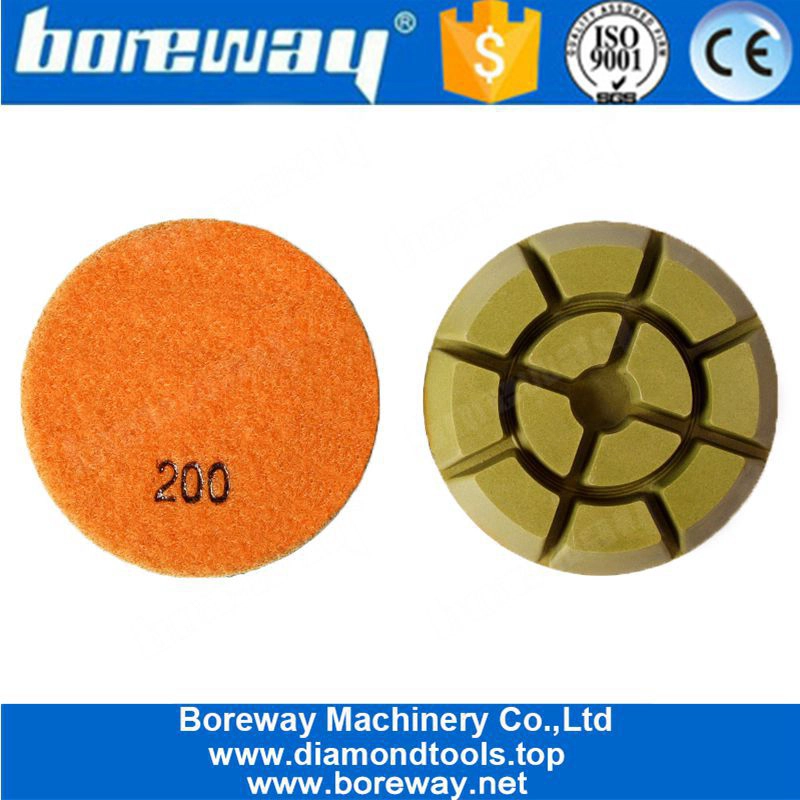 استخدام الرطب تلميع الماس الطابق الوسادات تصميم للحجر