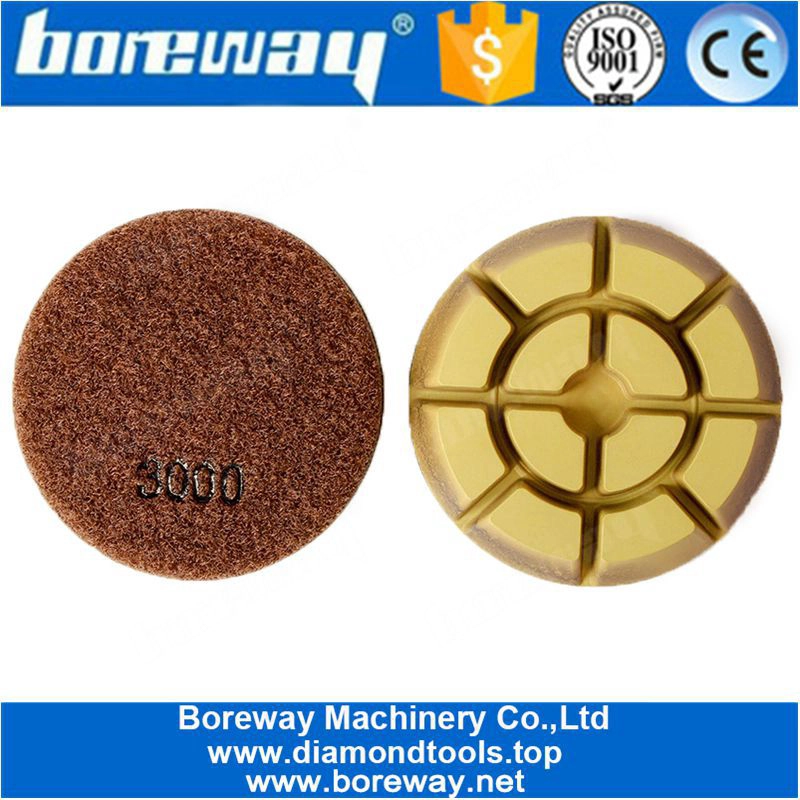 استخدام الرطب تلميع الماس الطابق الوسادات تصميم للحجر