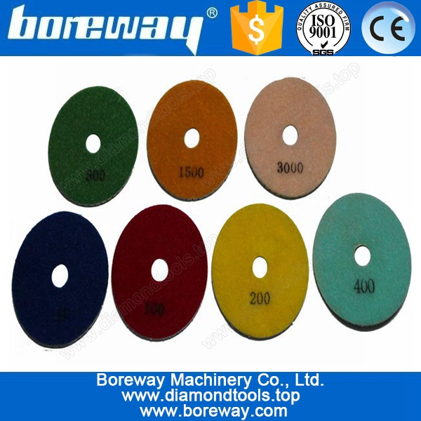 Blanc polissage pads 4 pouces