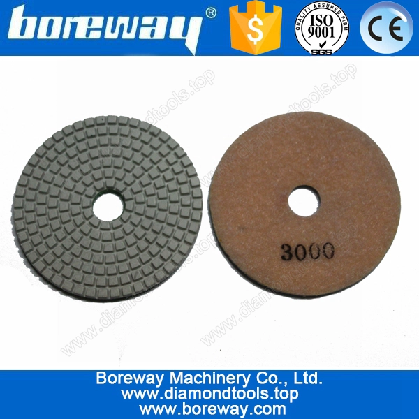 Blanc polissage pads 4 pouces