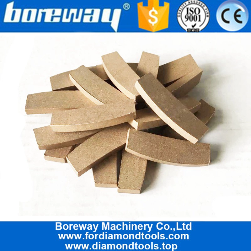 Solo uso bagnato all'ingrosso Segmento diamantato a forma di ventaglio per il taglio del bordo in marmo