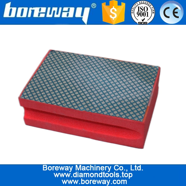 diamante levigatura pad blocco di mano, sabbiatura concreto a mano,