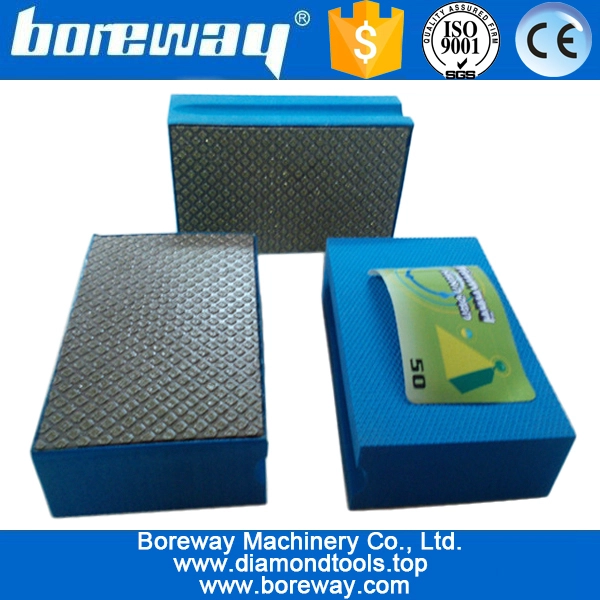 diamante levigatura pad blocco di mano, sabbiatura concreto a mano,