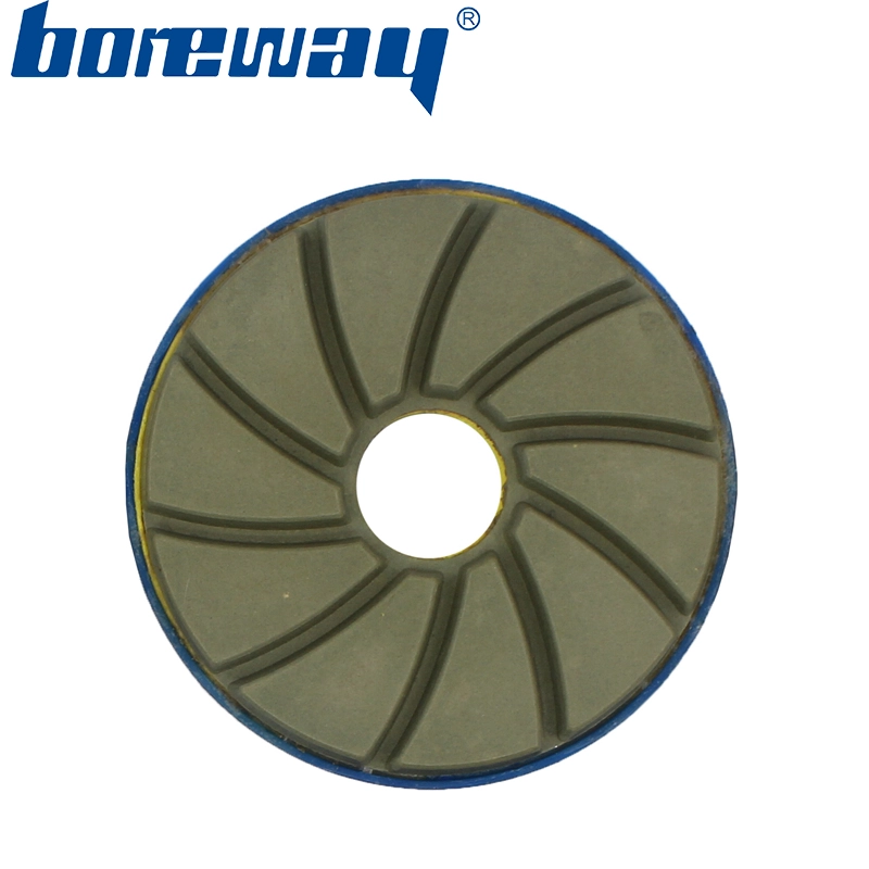 4 인치 달팽이 잠금 다이머드 에지 폴리싱 패드 공급 업체 자연석 인공 석재