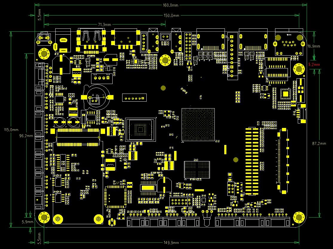 Amlogic T972 Multimedia Network Player Board