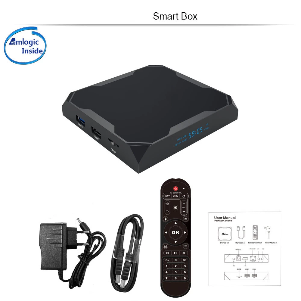 Onenuts Amlogic S905X2 14nm Chipset 4K Ultra HD USB3.0 Android Set-Top Box