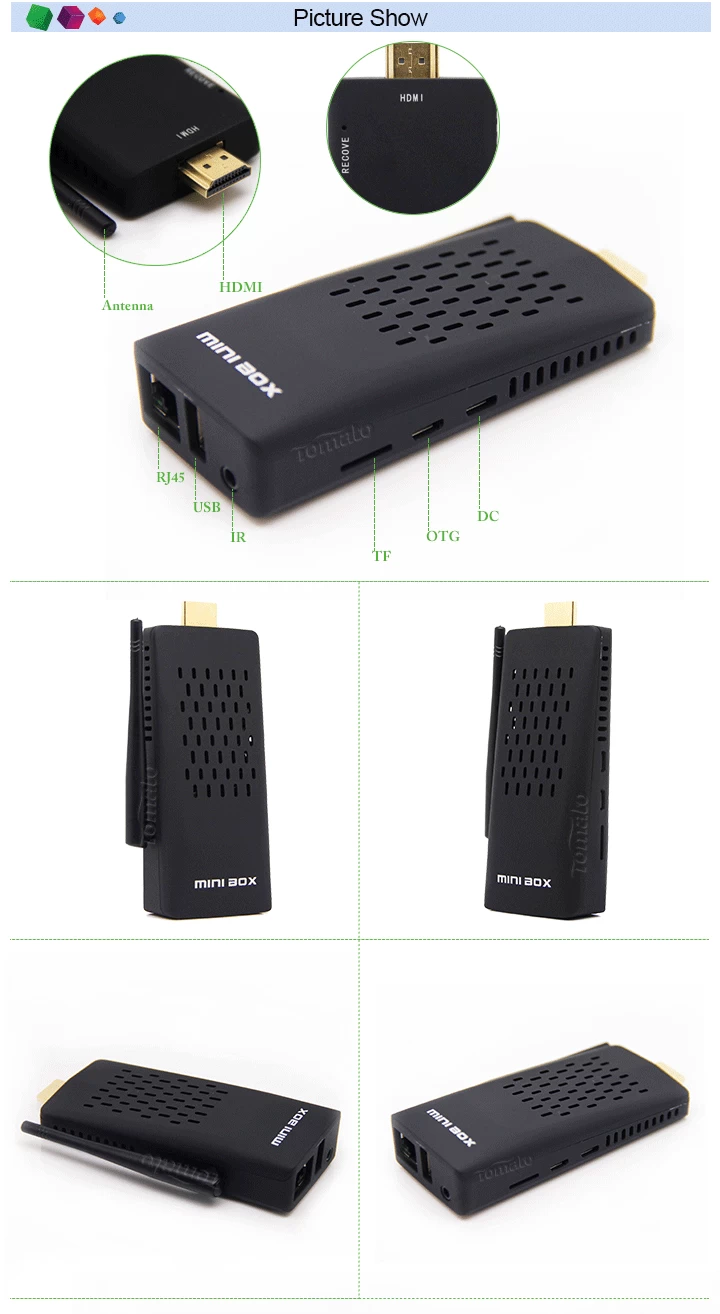 Full HD Media Player RK3288 Quad-core 2.4G/5G Wifi MK288