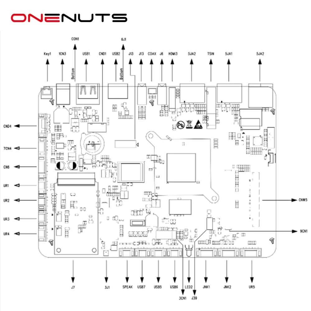 Amlogic T972 Multimedia Network Player Board