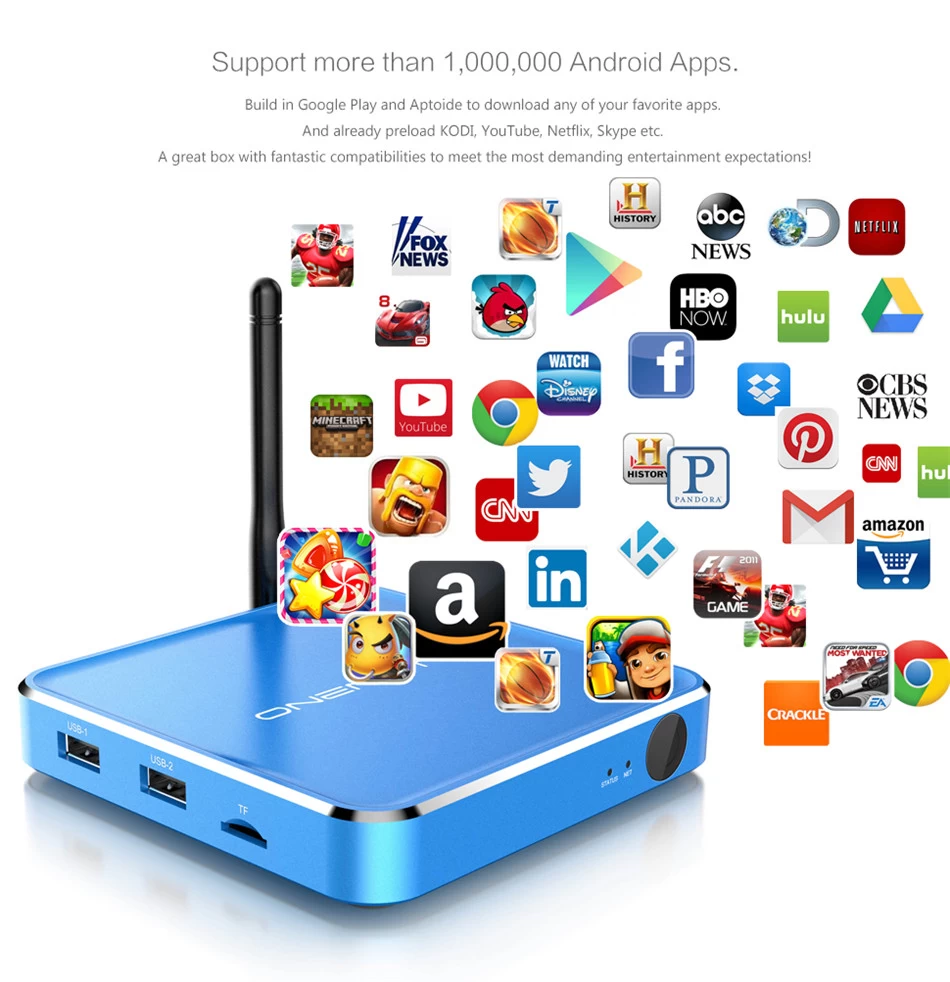 Custom Android TV Box Supplier Full HD Media Player Supplier