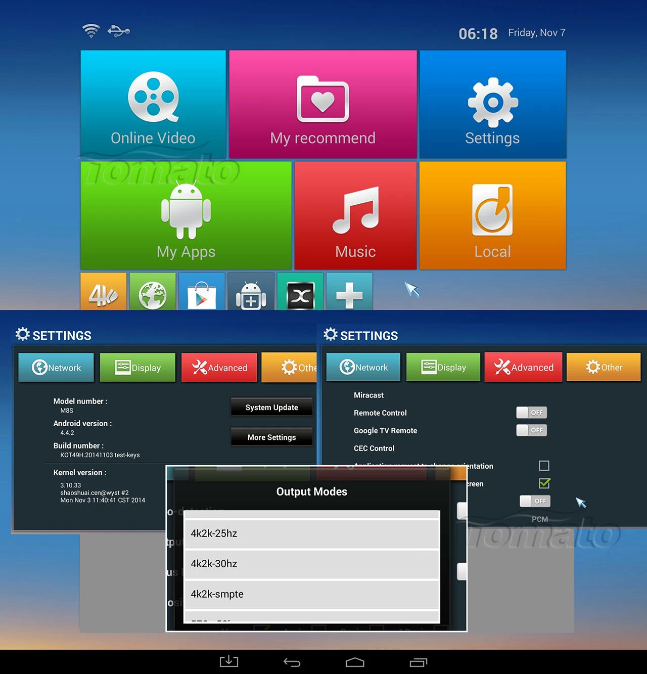 Quad Core TV Box TM8S TV Box Ultra HD 4K2K Amlogic S812 Google Android 4.4 TV Box TM8S