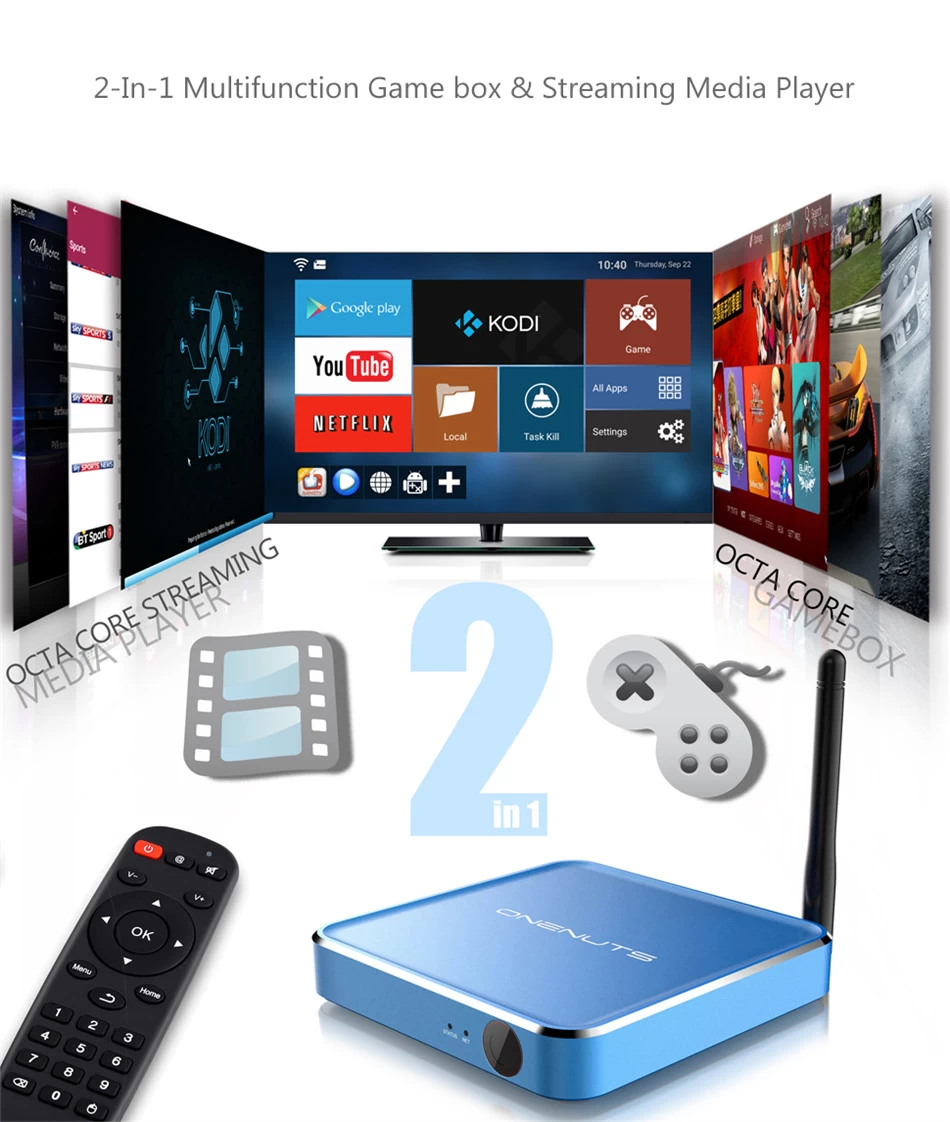 Android TV Box Dual Band AC WiFi, Android TV Box Gigabit Ethernet