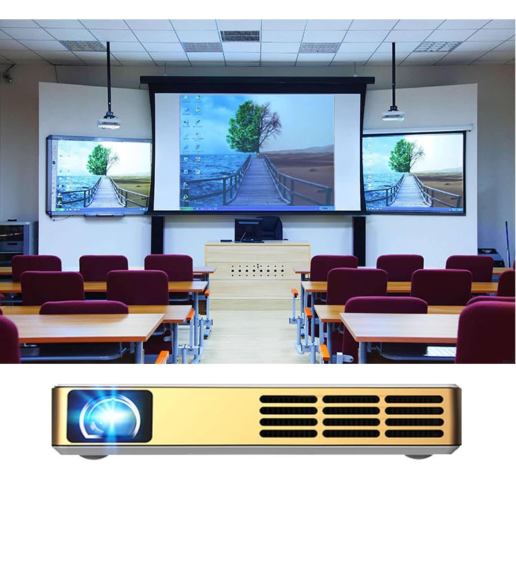 Onenuts Intel Quad Core Z8300 2-in-1 Full HD DLP Windows Mini Tablet Projector Home Theater Video LED Portable Projectors T1