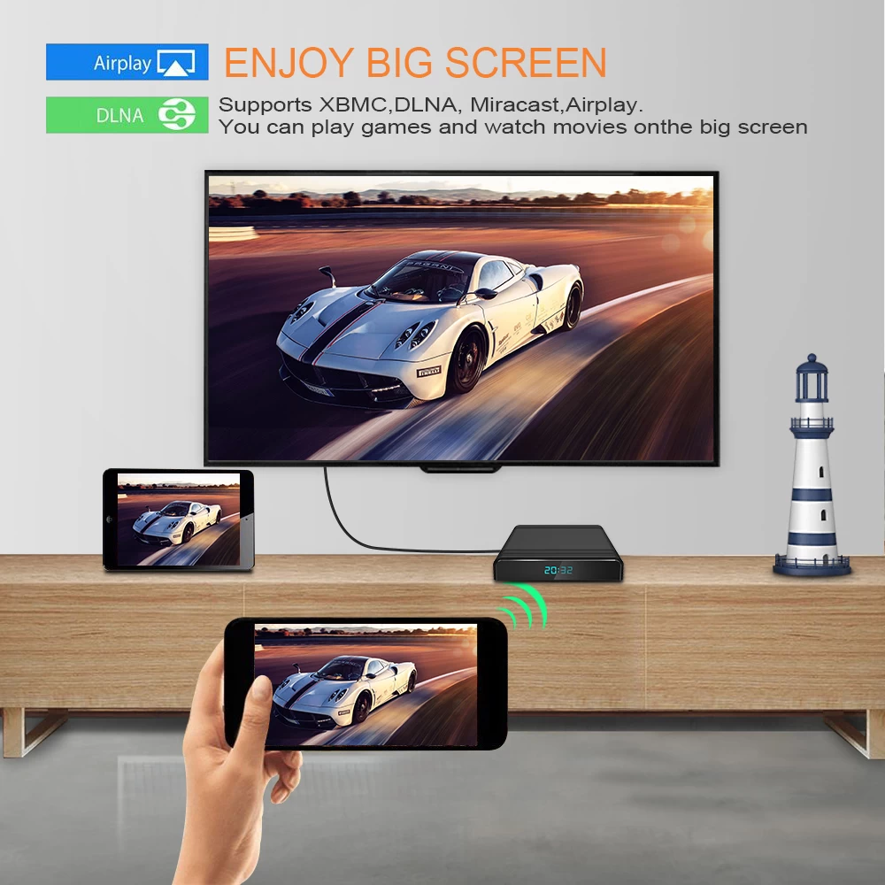 Newest Amlogic S905X3 Android 9.0 4G RAM 64G eMMC 8K Set Top Box With Dual WiFi USB 3.0 TV Box