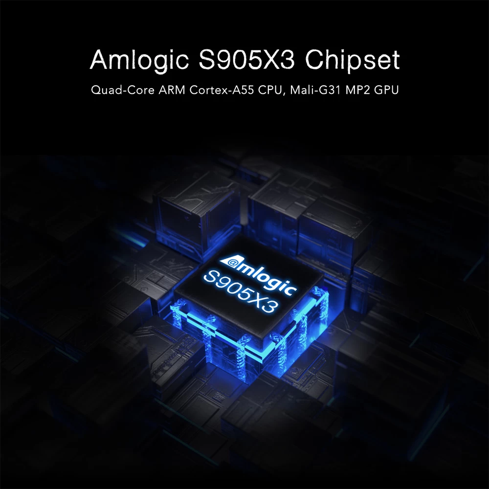 Amlogic S905X3 Quad Core Android 9.0 8K 4G LTE TV Box