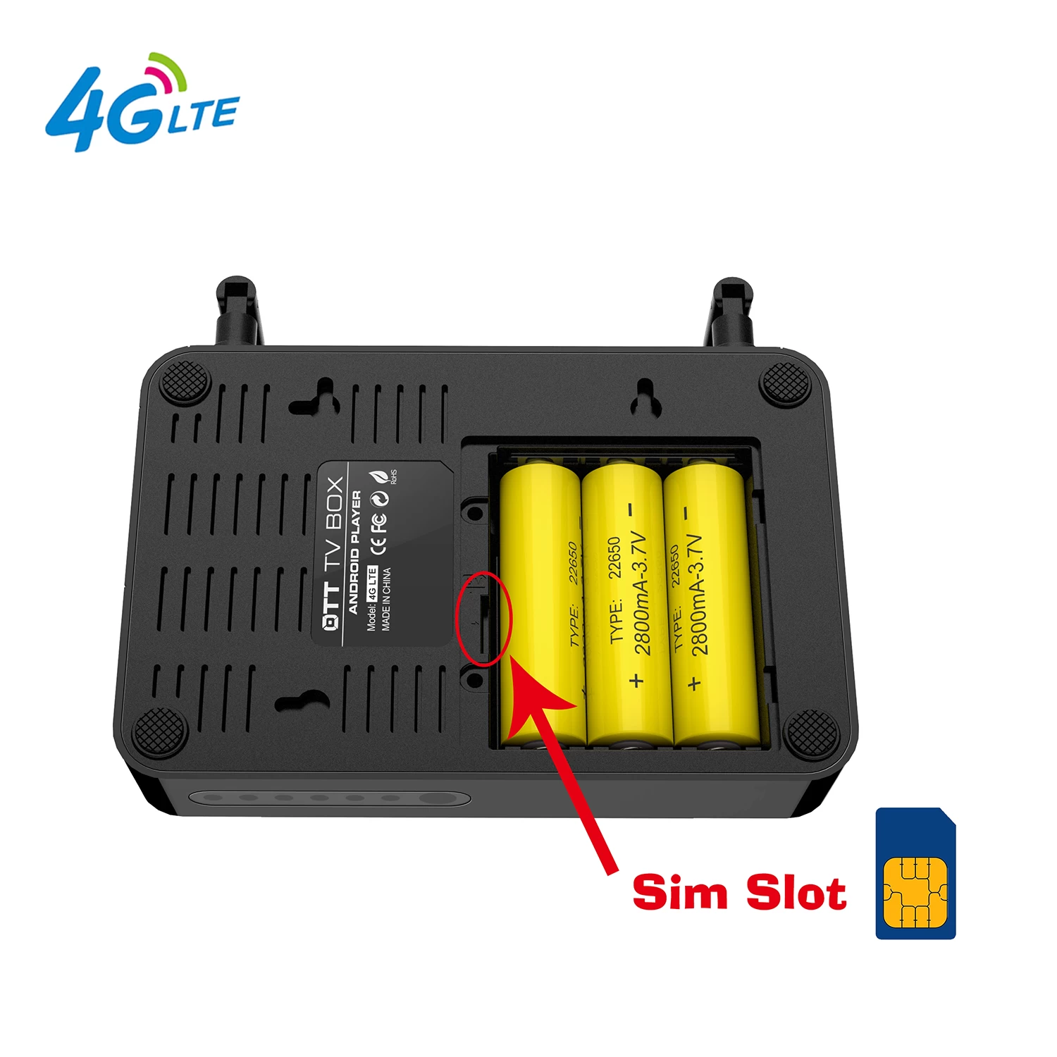 Android TV Box Rotation Portrait Battery