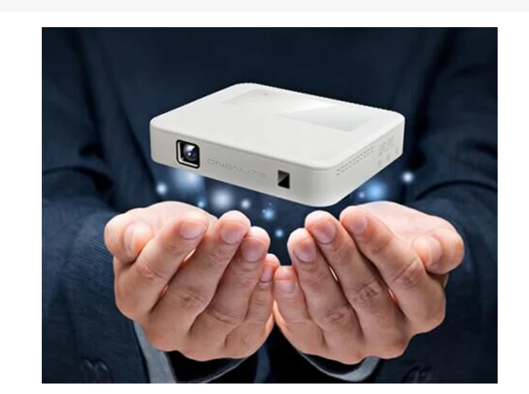 Rockchip RK3188 Quad Core  Android 4.4 Mini Smart Portable HD DLP Projector Dual-Band WiFi Built-in Speaker