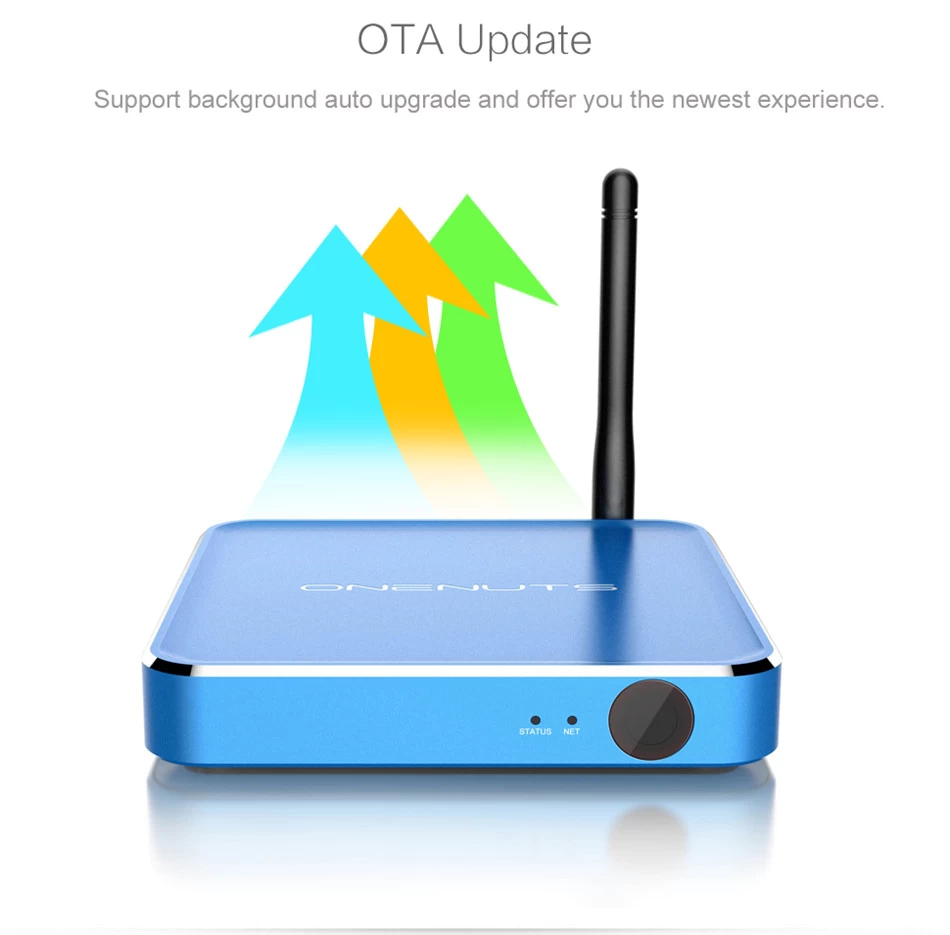 2-in-1 Octa Core Streaming Media Player & Game Android TV Box with Android 6.0 Marshmallow 2G DDR3 16G eMMC Dual-Band AC WIFI support KODI YouTube Netflix Facebook and many more - Onenuts Nut 1 Blue