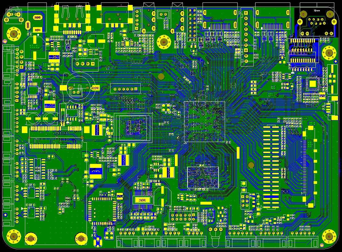 Amlogic T972 Multimedia Network Player-LCD Driver integrated board