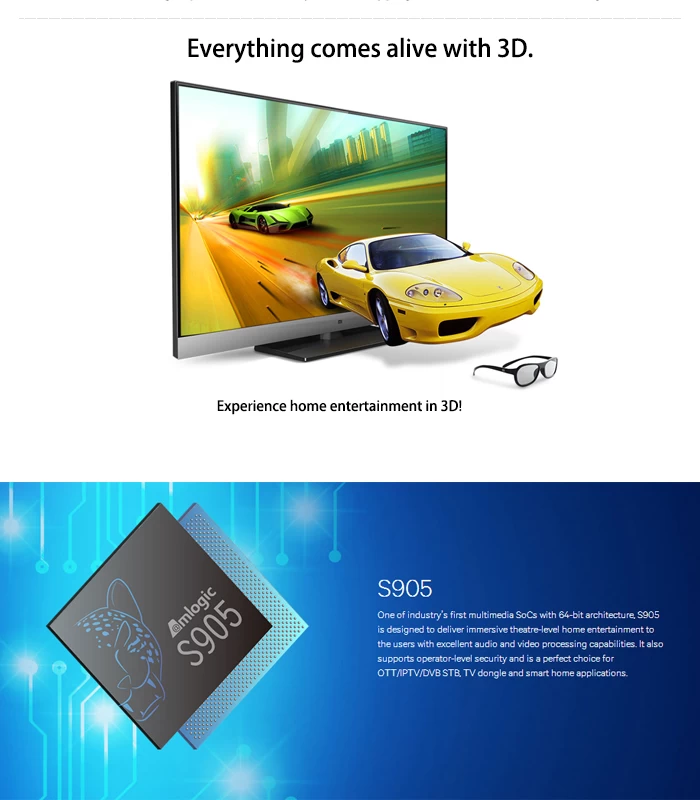 2016 Latest Model TV Box S905 Quad Core 4K Android 5.1 TV Box Support H.265 G9C Stream TV Box