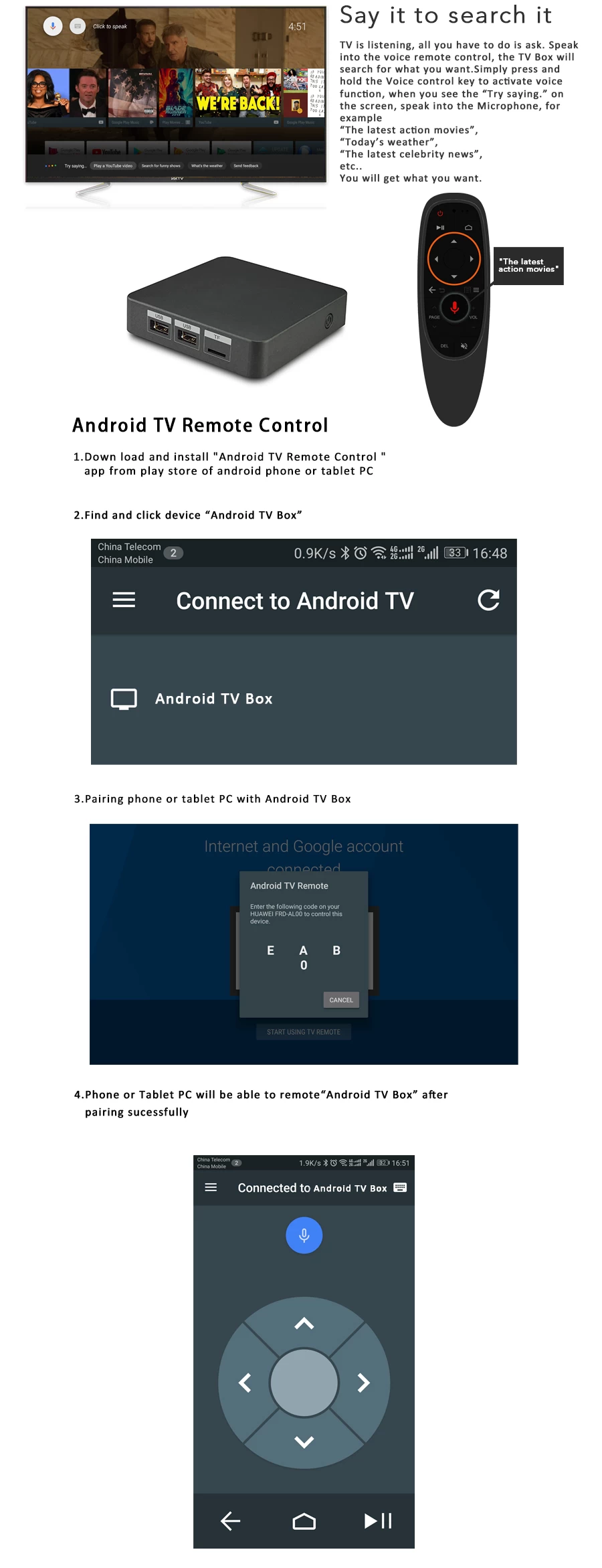 Nut 2 1080P Quad Core Google Android TV Box By Android TV™