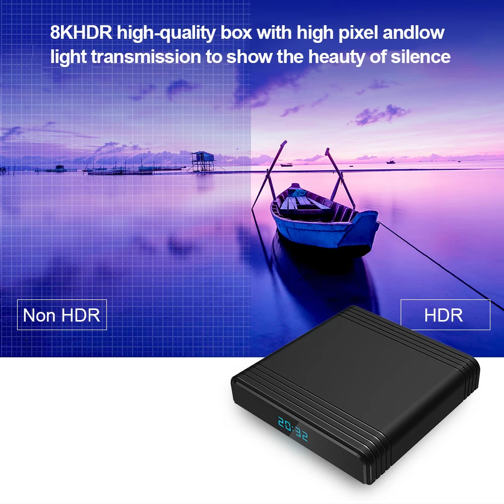 Newest Amlogic S905X3 Android 9.0 4G RAM 64G eMMC 8K Set Top Box With Dual WiFi USB 3.0 TV Box