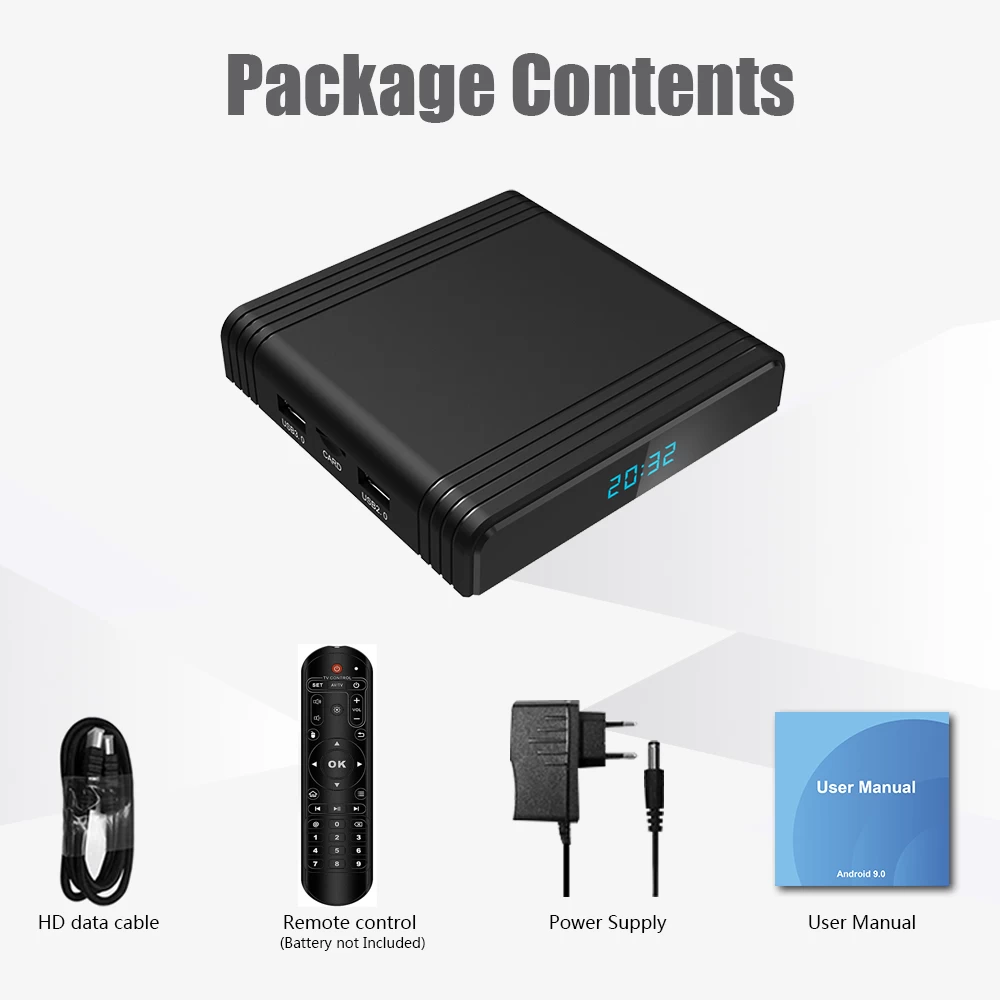 Newest Amlogic S905X3 Android 9.0 4G RAM 64G eMMC 8K Set Top Box With Dual WiFi USB 3.0 TV Box