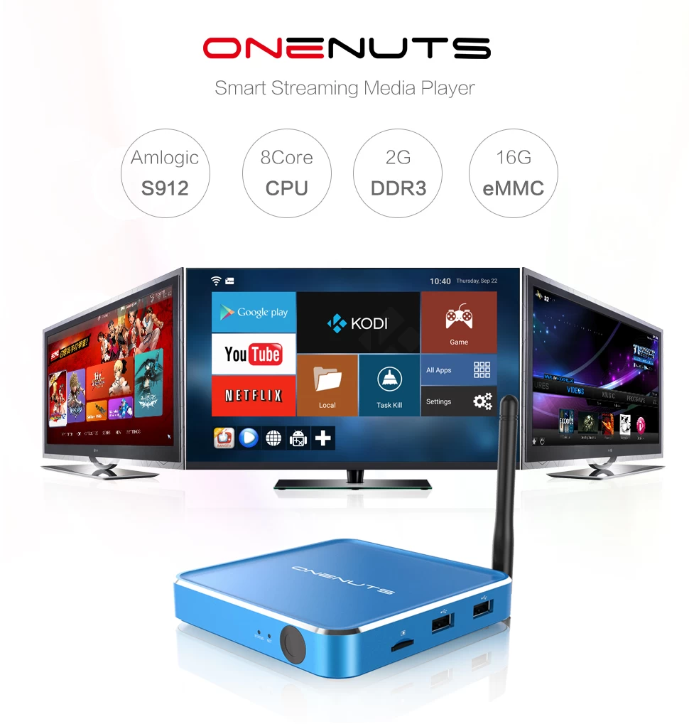 2 in 1 Best Full HD 1080P Streaming Media Player and Internet Android IPTV TV Box