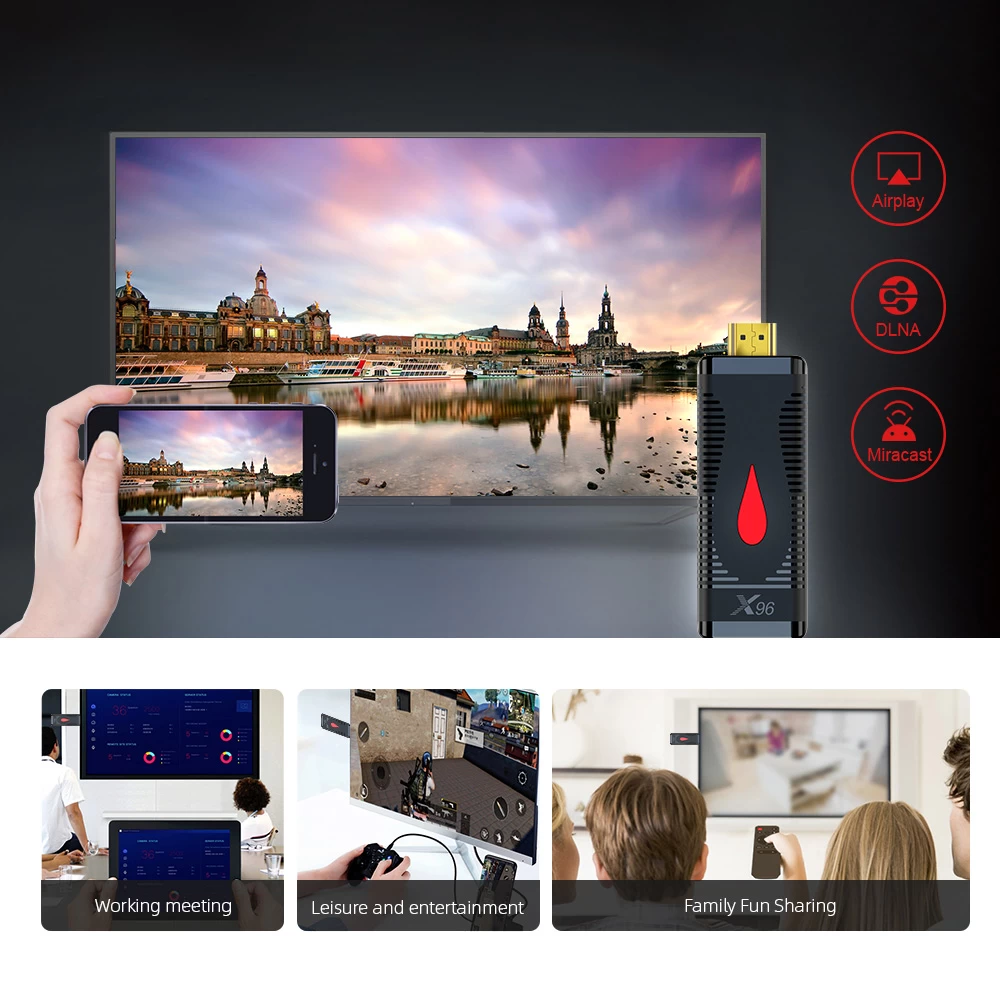 X96 Mini TV Stick Allwinner H313 Android 10 4K Dongle