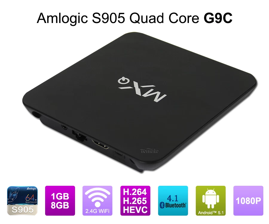 2015 핫 판매 G9C 쿼드 코어 안 드 로이드 5.1 Amlogic S905 스마트 TV 박스