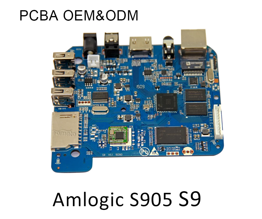 Amlogic S905 TV Box ARM Cortex-A53 CPU jusqu'à 2,0 GHz Android 5.1 Lollipop 1G / 8G 4K2K Android Tv Box Media Player S9