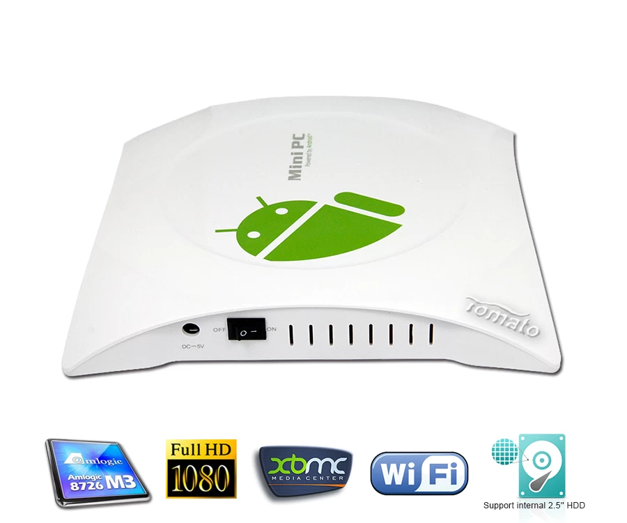 Android 4.0 TV box XBMC media player internal HDD support M3H
