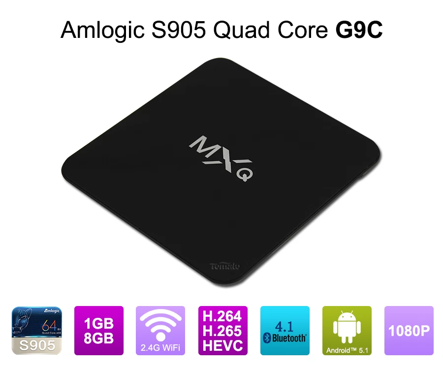 안 드 로이드 5.1 Amlogic S905 쿼드 코어 풀 HD 미디어 플레이어 1080p 안 드 로이드 TV 박스 쿼드 코어 상자 G9C