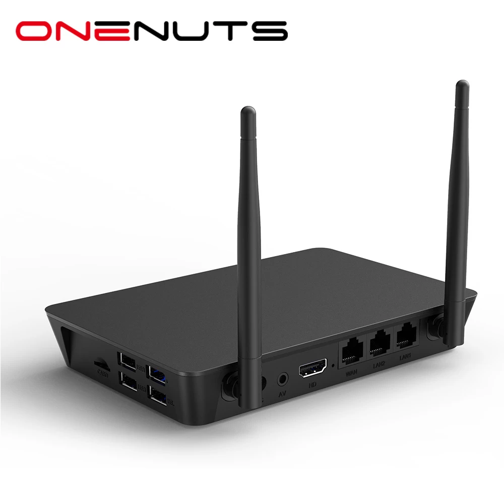 Android 7.0 TV Box y WiFi Router 2 en 1 Amlogic S905W Quad Core Dual Band 2.4G / 5G WIFI Streaming Media Player