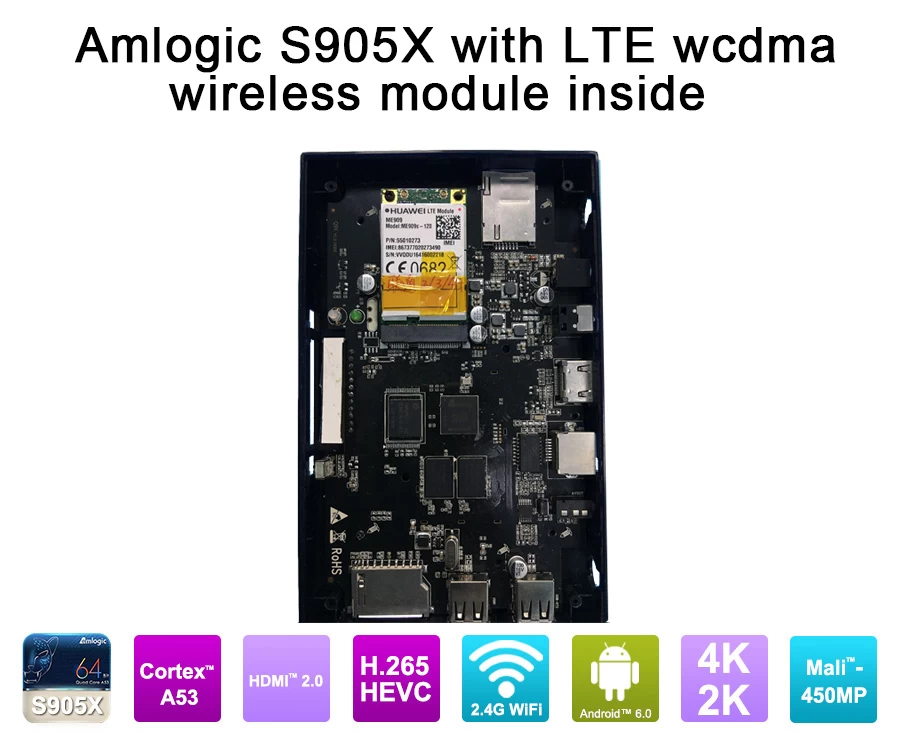안 드 로이드 TV 박스와 3 G/4 G LTE WCDMA 무선 모듈 내장, 안 드 로이드 TV 박스 3g/4g SIM 카드 슬롯, 안 드 로이드 TV 박스 WCDMA와 4g/3g 동글을