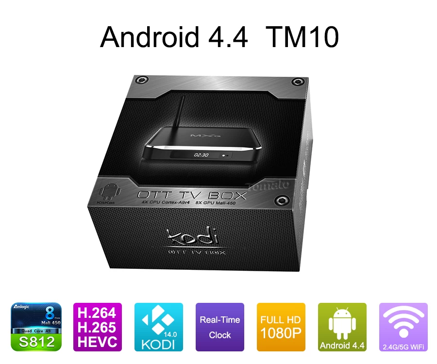 Android TV Quad Core First 1GB RAM AMLS812 Smart TV Box Fully