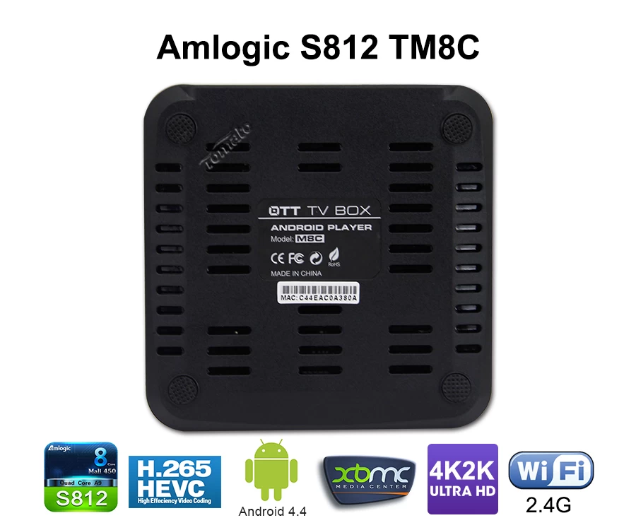 Google TV Box поддержка 4K2K 1 ГБ оперативной памяти 8 Гб ROM Android 4.4 Mini PC TM8C