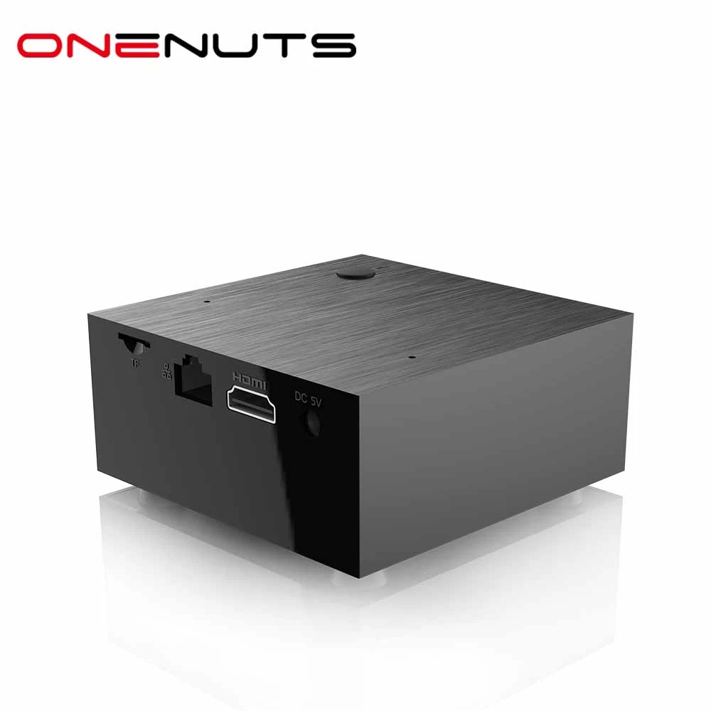 OTT TV Box Amlogic S905W Haut-parleur et microphone intégrés alimentés par AndroidTV