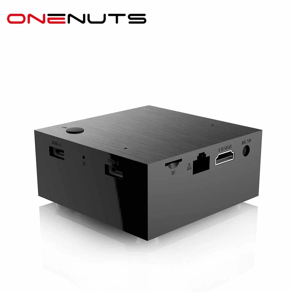 OTT TV Box Amlogic S905W Haut-parleur et microphone intégrés alimentés par AndroidTV