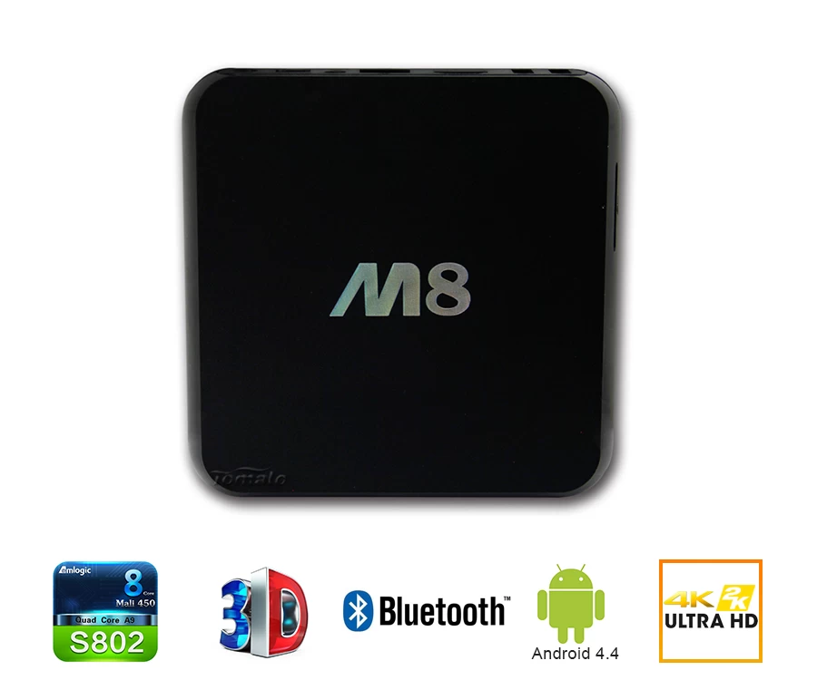智能电视盒 M8 S802 Android 4.4 四核心电视盒完全加载 XBMC