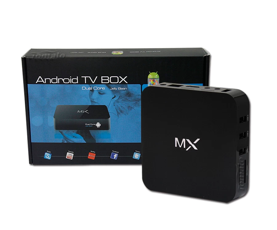 XBMC التلفزيون مربع 1 جيجابايت/8 جيجابايت دعم توسيع الذاكرة كاملة عالية الدقة وسائل الإعلام لاعب MX