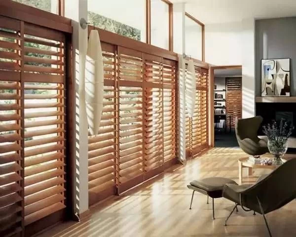 Real wood and PVC  Louver shutters