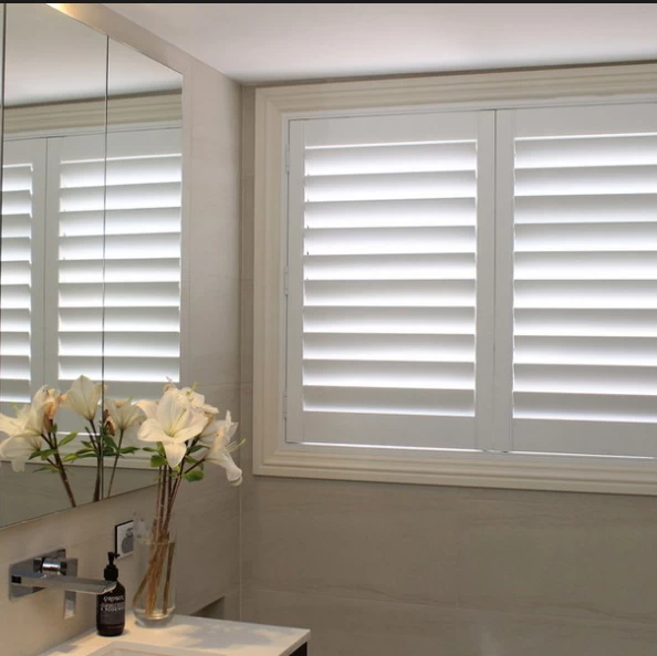 Custom color Timber shutters supplier, oem Louver shutters in china
