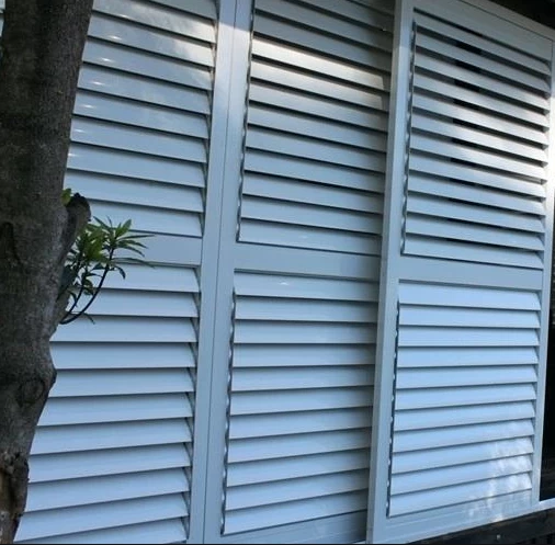 Exterior Aluminum plantation shutter, oem Horizontal Aluminum blinds