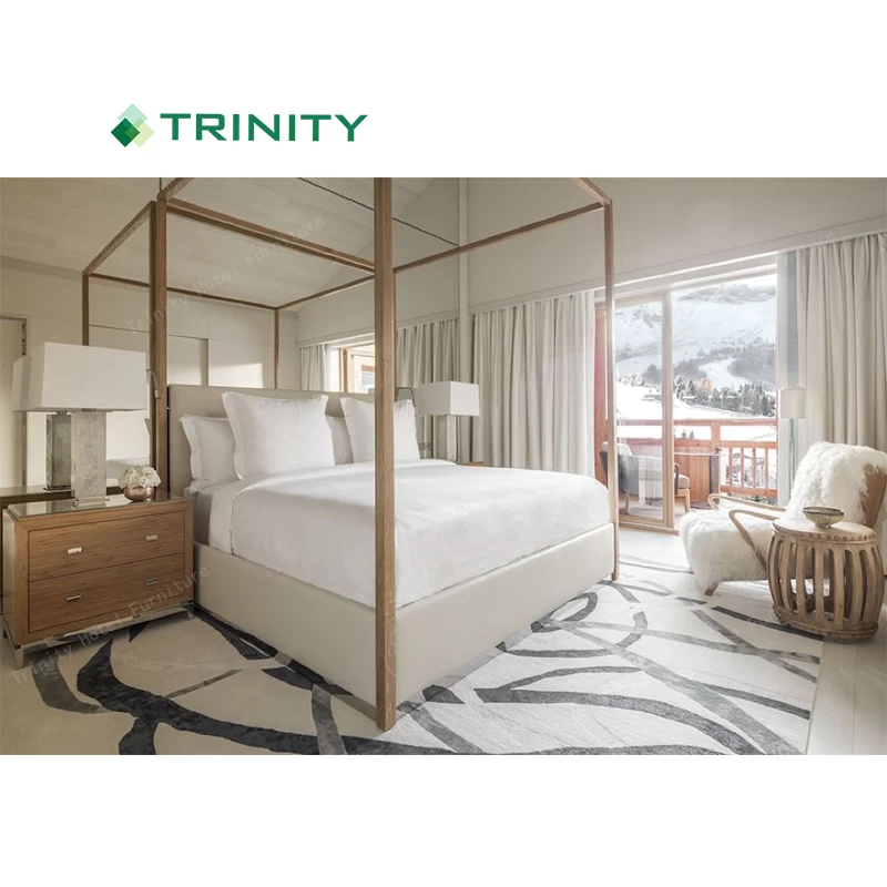 Seven star hotel bed sets furniture luxury